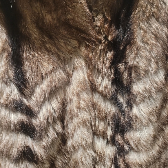Real Fox Fur Coat oversized  🐺 Large Size - Picture 6 of 8